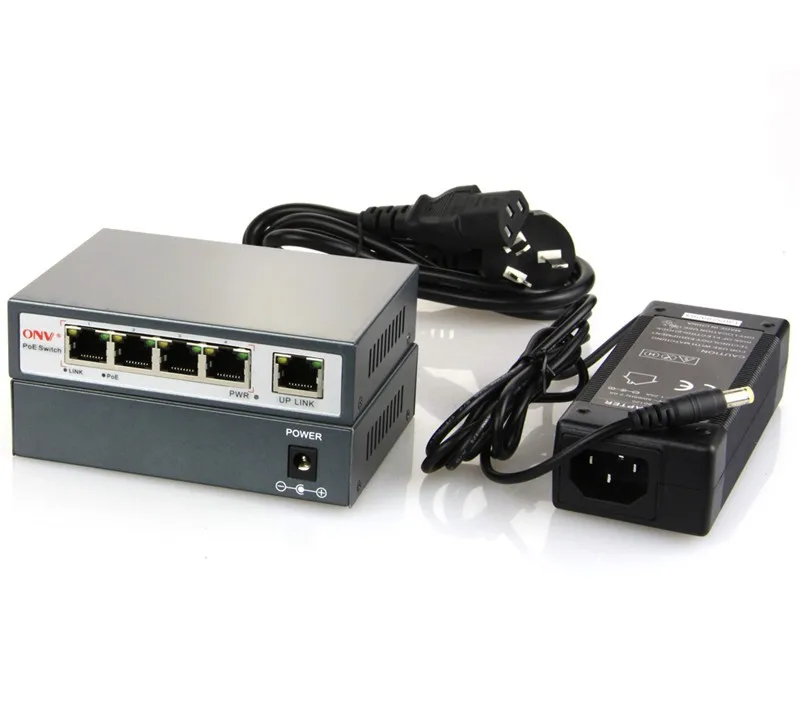 Oem,Odm High Gain 4 Port 100m Networking Mini Poe Switch Poe 12v Switch