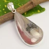 Wholesale Price ! 925 Silver Pendant Necklace Large Free Form Big Size pendants Natural Pink RHODOCROSITE Gemstone