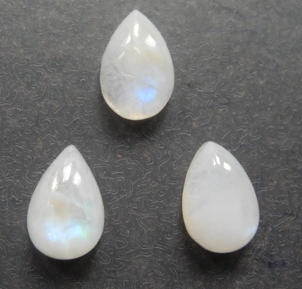 Details about   Wholesale Lot Natural 5x7mm Peach Moonston Pear Cabochon Loose Gemstones Top @99