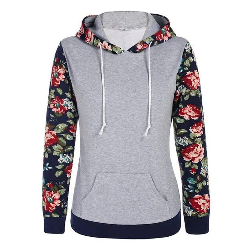 moletom manga floral