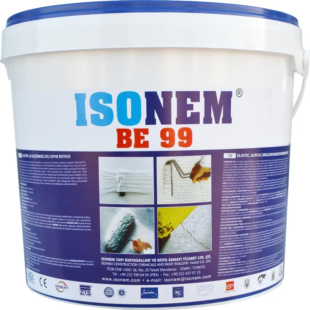 ISONEM ELASTIC EXTERIOR AND INTERIOR  EMULSION HOME HOUSE WALL PAINT