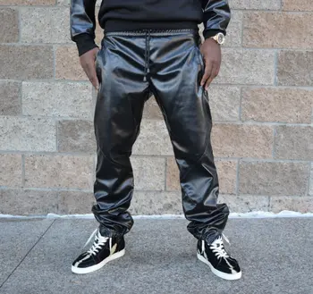 leather sweatpants