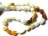 A Quality Natural Shaded White & Yellow Ethiopian Opal Nuggets Plains Loose Beads Strands