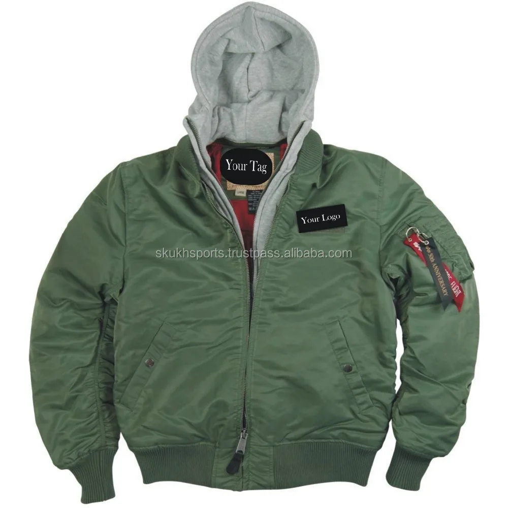 olive green bomber jacket with hood