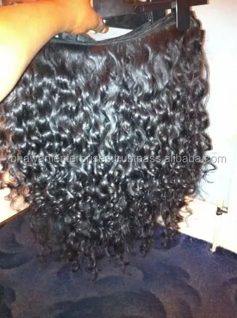 Natural Curly Indian Single Drawn Hair Buy Virgin Indian Deep