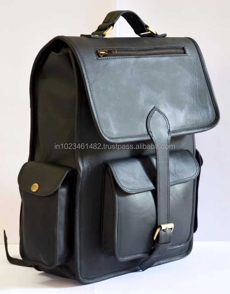 mens leather rucksack bags