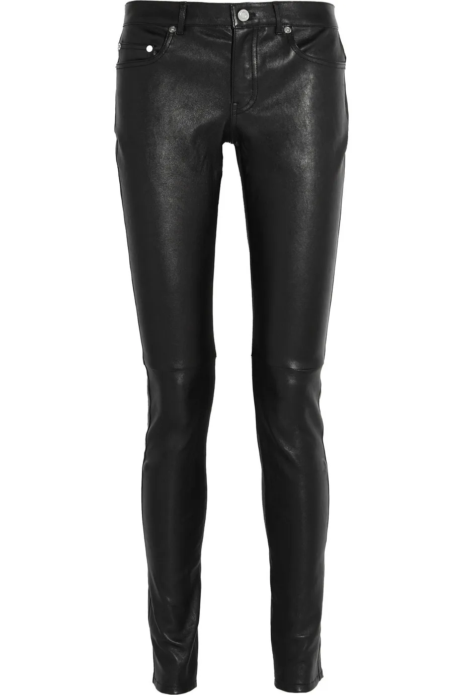 Oem New Wholesale Shinny Skin Fit Leather Pants For Womens Sexy Genuine