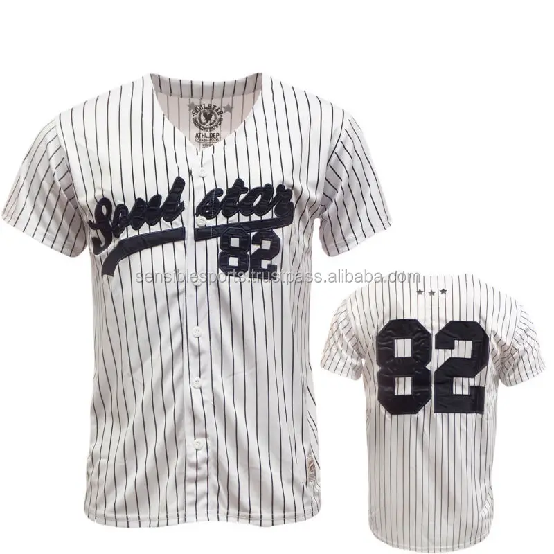custom striped baseball jerseys