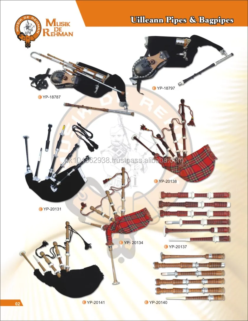 Scottish Great Highland Bagpipe Rosewood. Buy Highland Scottish