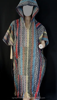 hippie poncho hoodie