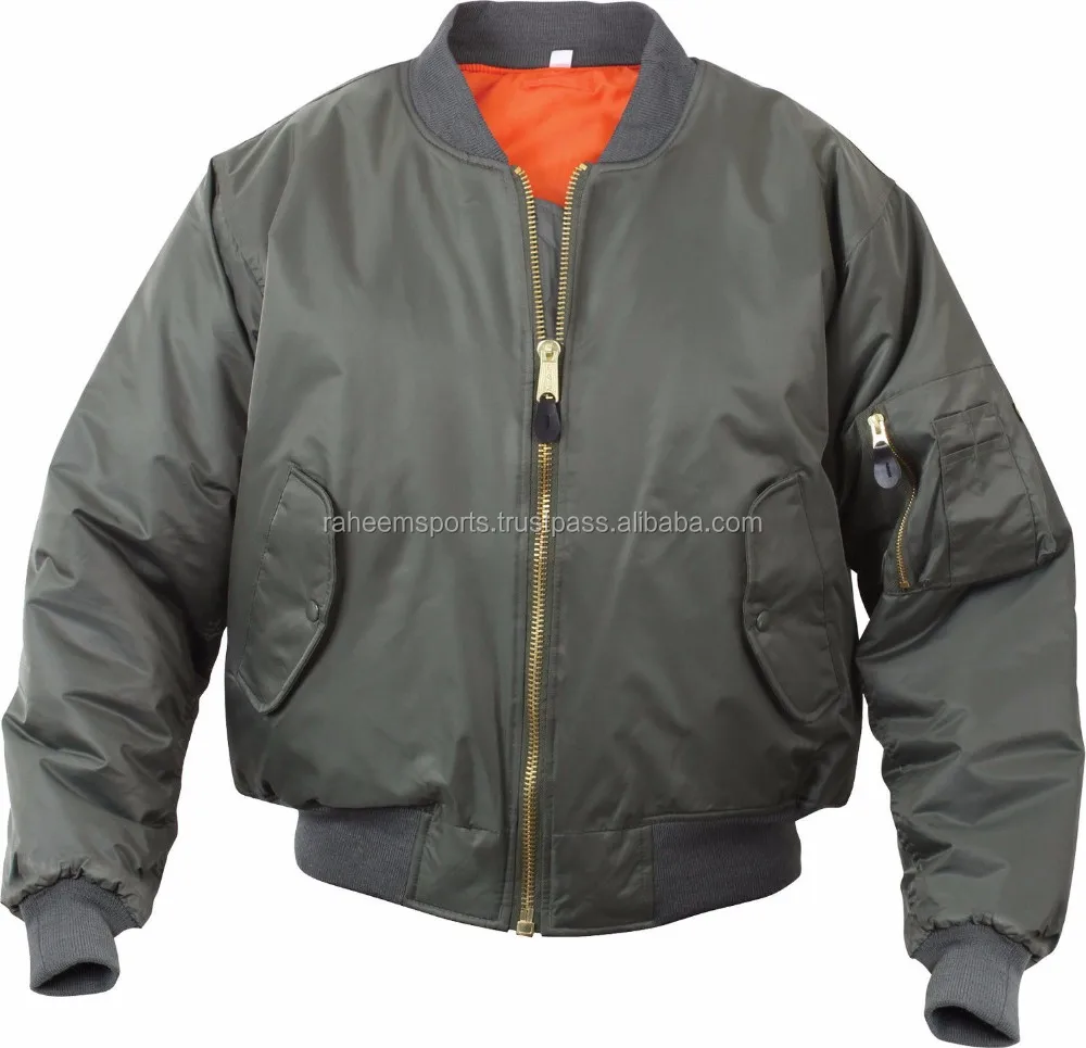 Military Green Nylon Bomber Jacket/men Fashion Nylon Man Jacket Wholes