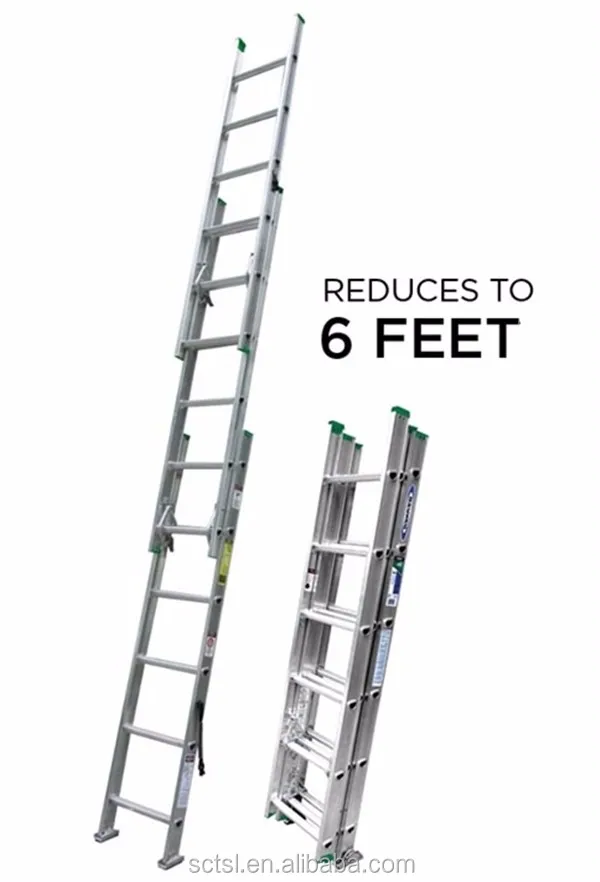 China Supplier Combination Step Aluminum Telescopic Extension Ladder