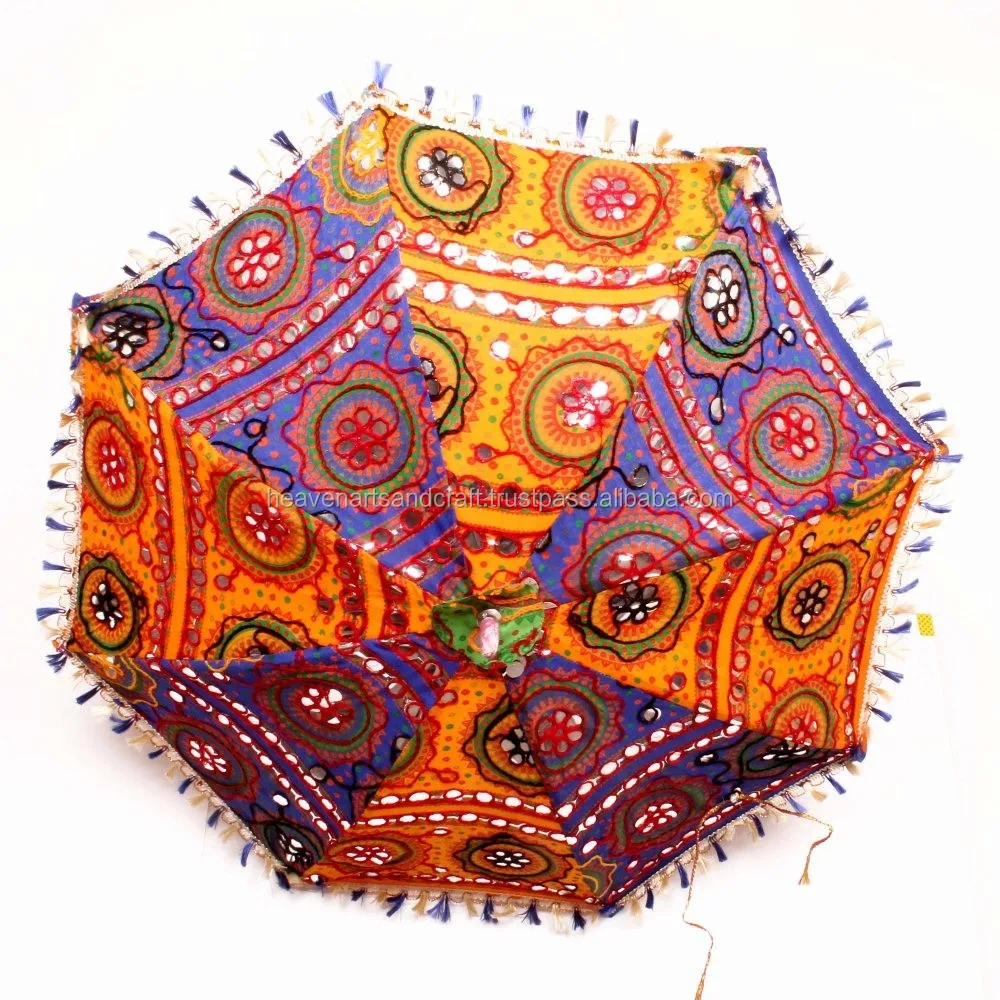 Rajasthani Cotton Embroidered Umbrella Women's Sun Umbrella Buy Umbrella,Cotton Handmade