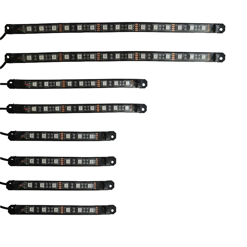 Durable 12v All Color SMD5050 Flexible Led Strips Cruisers Motorcycles led lights 15 Color Kit with remote controller