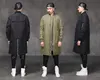 Custom Men Cotton Nylon Olive Long Extended Bomber Jackets In High Quality