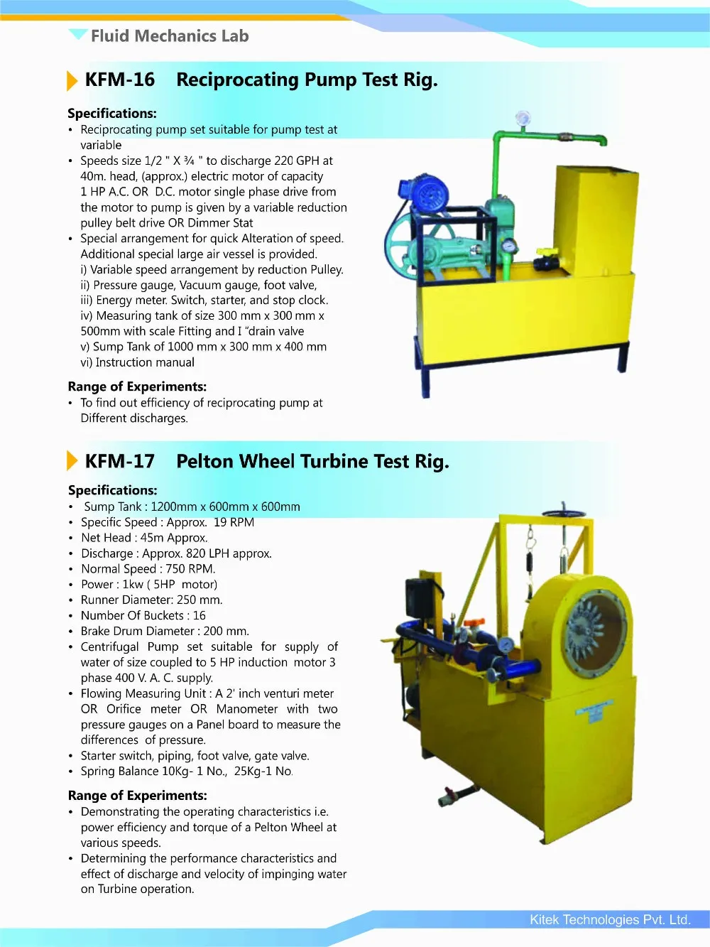 Hydraulic Tilting Flume Fluid Teaching Equipment Fluid Mechanics Lab