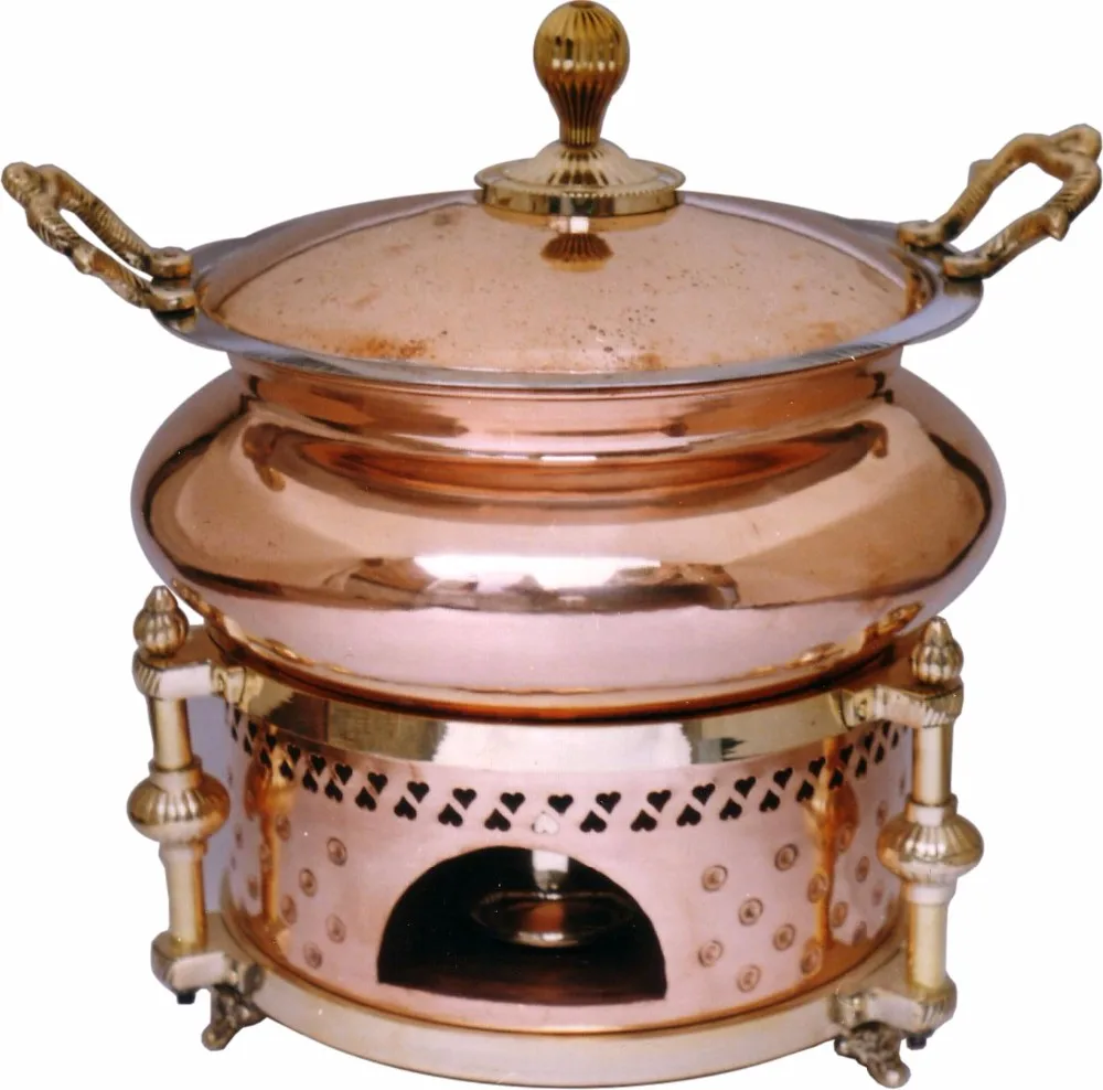 Hammered Copper Chaffing Dish With Copper Antique Finish Buy Copper