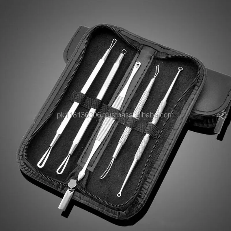 6pcs blackhead blemish extractor set blackhead remover kit for facial blackhead removal