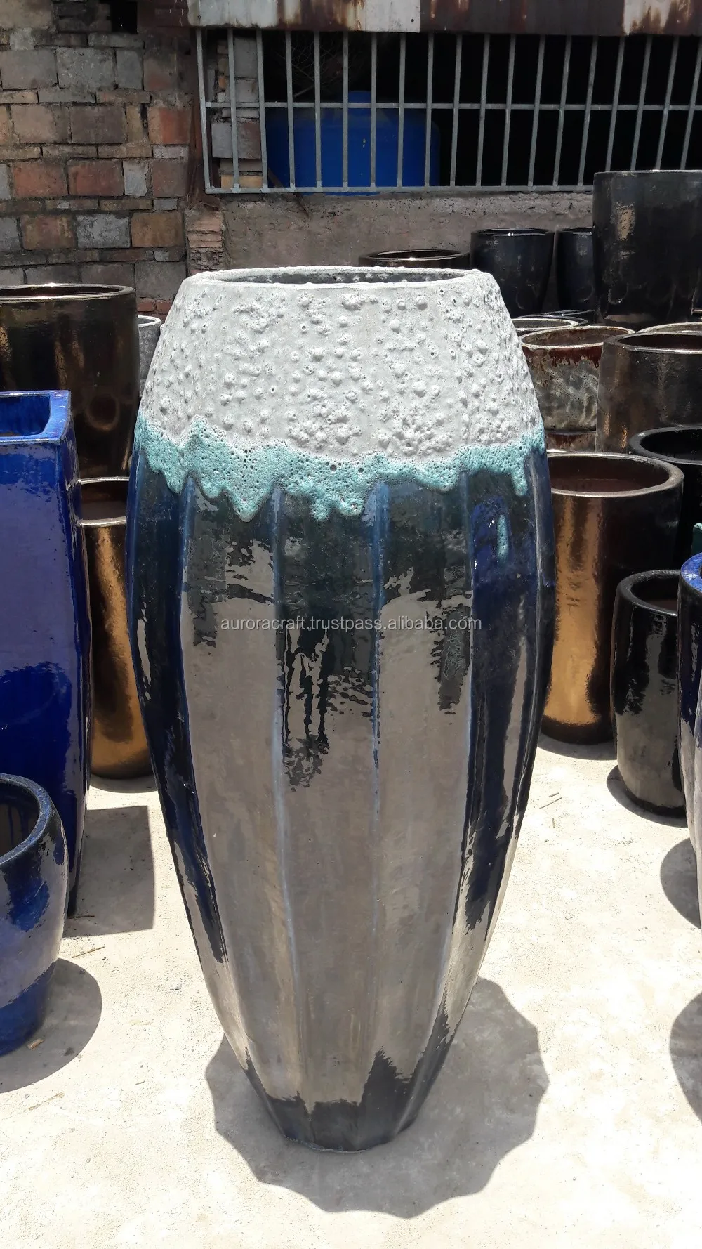 New Glazed Atlantic Pottery Planter,Outdoor Ceramic Flower Pots. Buy New Glazed Atlantic