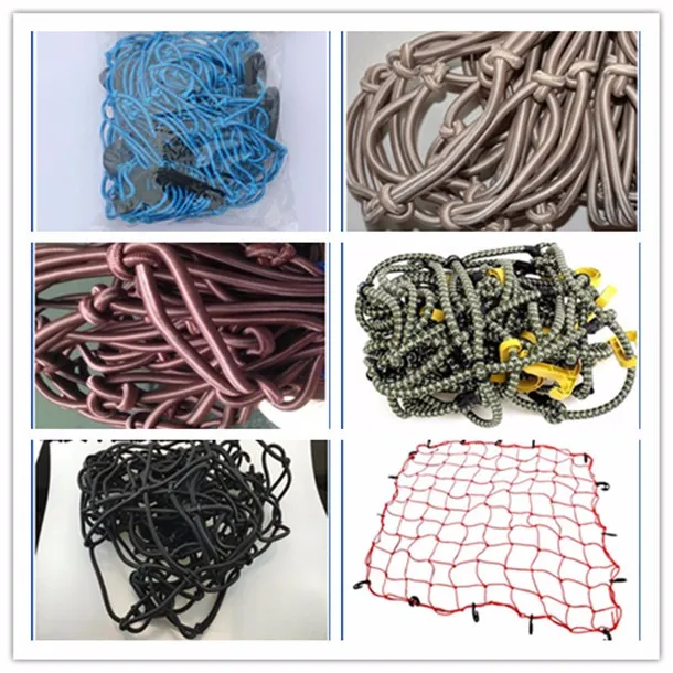 52/" x 70/" Truck Bed Cargo Net Elastic Bungee 6/" Mesh w// 18 Hooks 500lbs Capacity