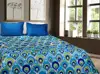 Trident Everyday 100%Cotton 32s Carded Pigment Print Plain Weave bedsheet set with 2 pillow covers 144 TC 2.28 m x 2.54 m