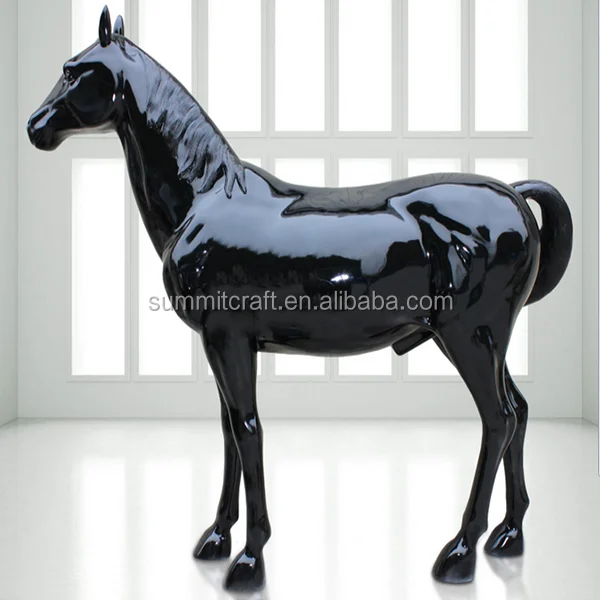Custom Glossy Matt Fiberglass Large Size Horse Statue Life Size Horse Sculpture Buy Life Size