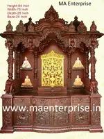 Indian Wooden Temple Design For Home Mandir - Buy Wooden Temple ...  Beautifull wooden temple design for home