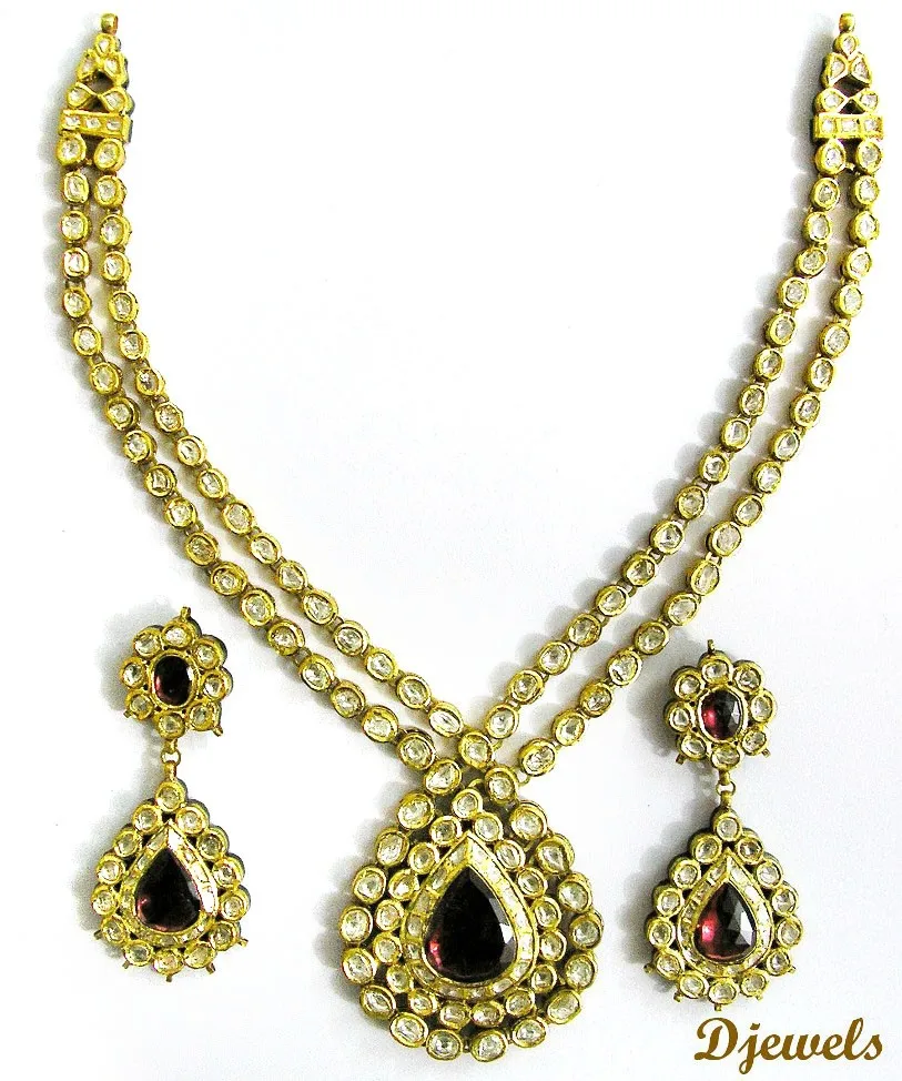 Kundan Polki Necklace Sets,Bridal Kundan Polki Necklace Sets,Real ...