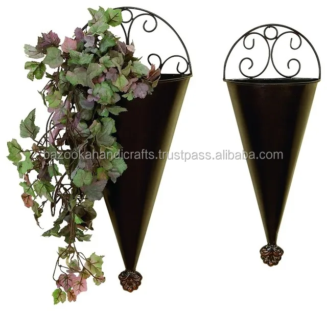 Rustic Metal Wall Planter Decorative Hanging Iron Wrought Planters Outdoor Rustic Metal Wall Planter Decorative Hanging Iron Wrought Planters Outdoor