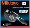 High precision digital Mitutoyo micrometer with a hand-held tool made in Japan