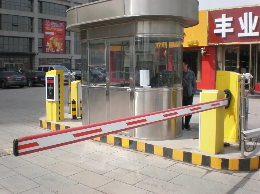 Electronic Sliding Arm Car Park Boom Barrier Gate For Parking