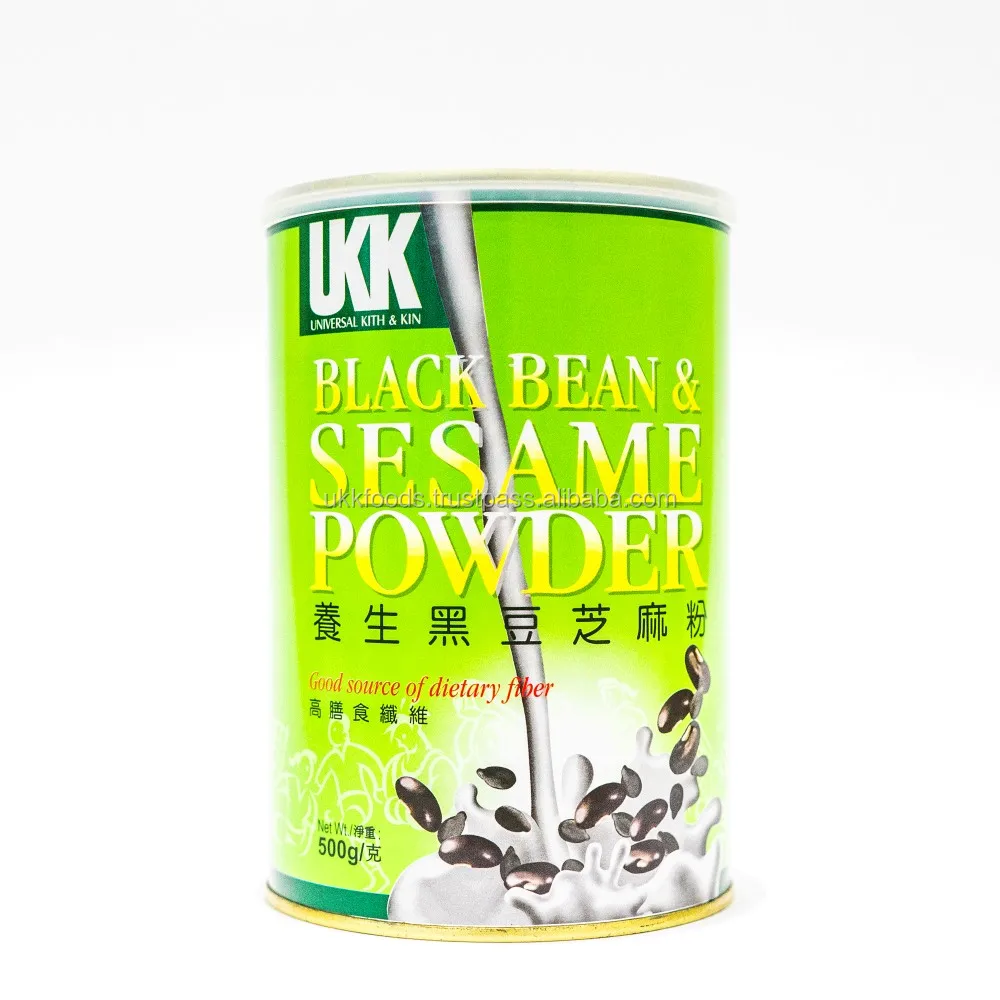 Ukk Black Bean And Sesame Powder Beverage In Tin 500g With Competitive