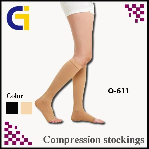 (Class 2) For Varicose Open toe Lycra Shank High Compression Stockings-3.jpg