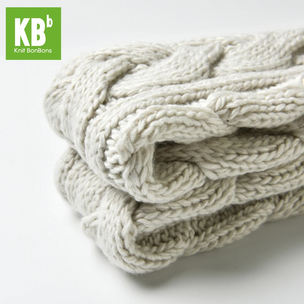 Fashion Custom Made 100% Acrylic Cable Winter Adult Knitted Arm Warmer