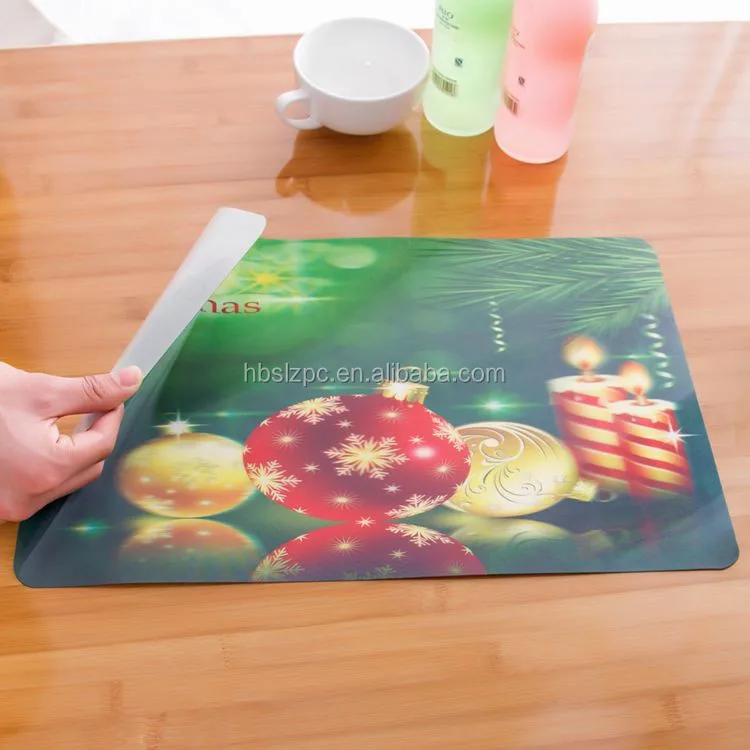 Eco Friendly And Waterproof Custom Plastic Placemats Wholesale Round