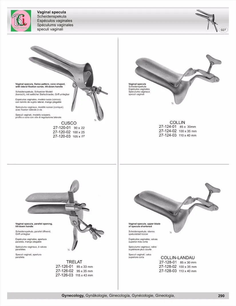 Gynecology Instruments Cusco Vaginal Specula Buy Gynecology