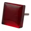 Handmade Red Square Flat Glass Cabinet Knobs Made In India GSK-25