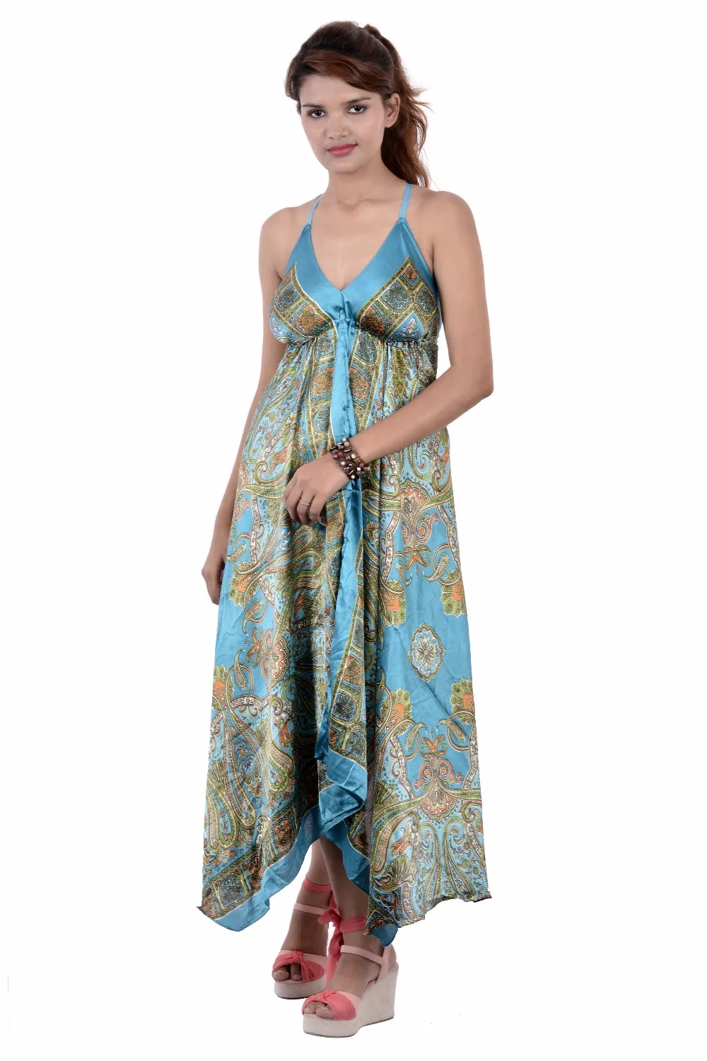 indian vintage silk sari long maxi silk dresses