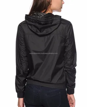 women's pullover windbreaker with hood