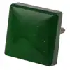 Handmade Green Square Flat Glass Cabinet Knob On INDIANSHELF GSK-24