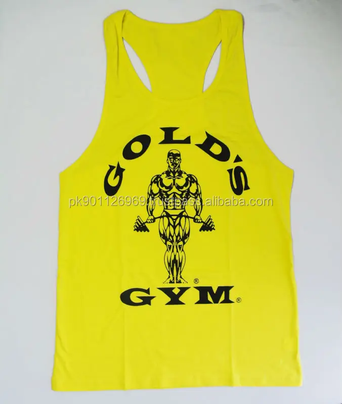 Gold Gym Stringer Vests Customt Back Bodybuilding Gym Singlet For Men ...