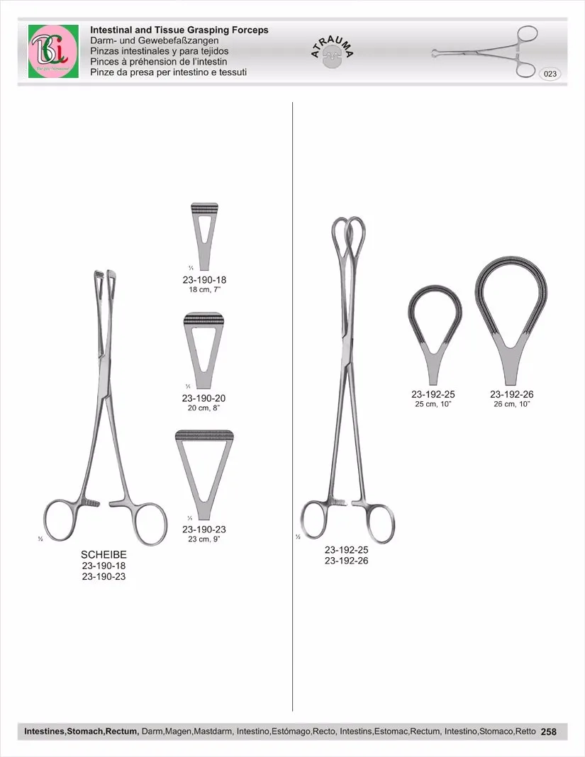 Intestinal Clamp Forceps And Doyen Intestinal Clamp Forceps Soft