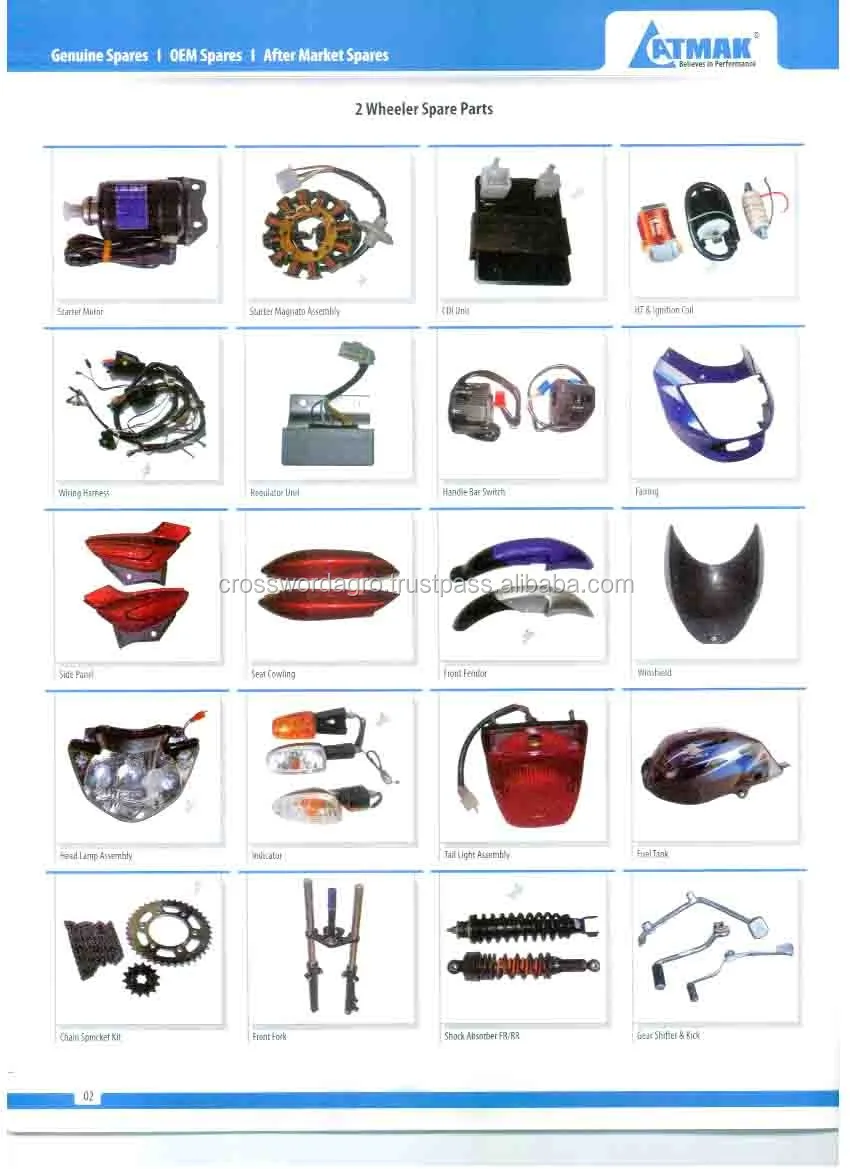 bajaj discover 125 spare parts price list