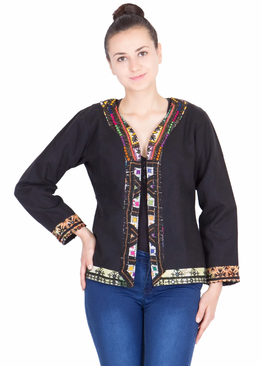 Vintage Banjara Vest,Mirrored Gypsy Vest Jacket Boho Indian Embroidered ...