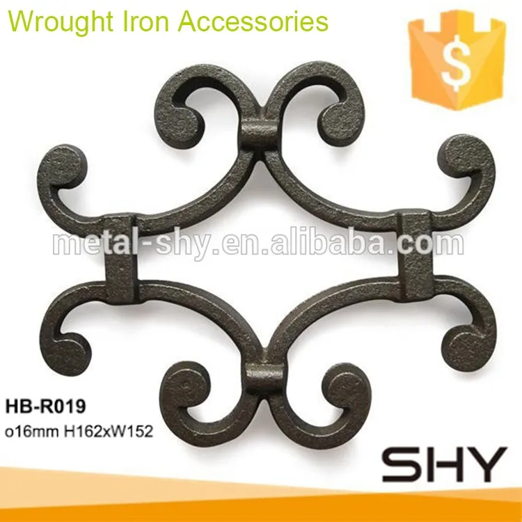 Factory Ornamental Cast Iron Prices Per Kg,Wrought Iron Fence Ornaments