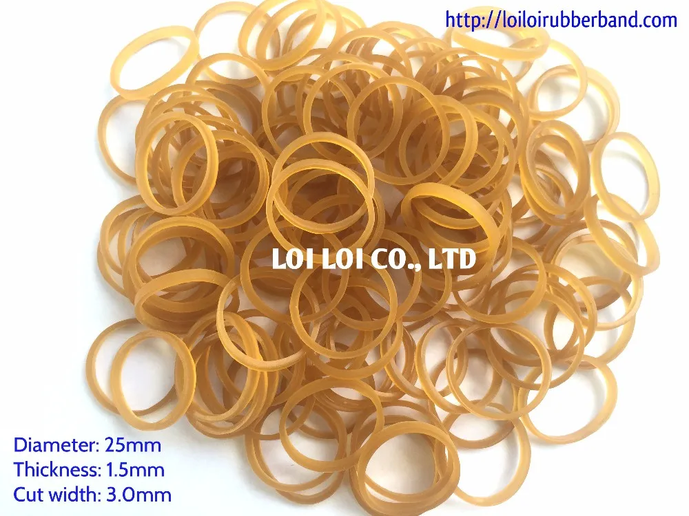 40*3mm Clear Color Strong Industrial Rubber Band Strong Extra Rubber