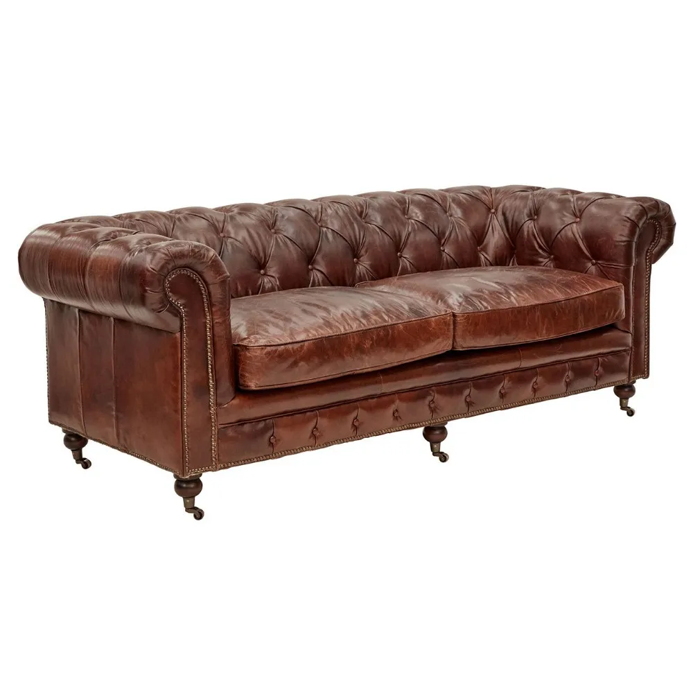 Chesterfield Leather Sofa Furniture Design For Living Room Buy