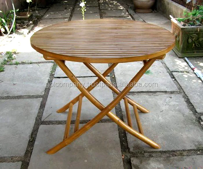 [wholesale] Bamboo folding table - Bamboo dining table - Round / Square / Rectangular bamboo coffee table - Indoor