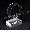 plexiglass C ring block display /super clear C style acrylic watch stand