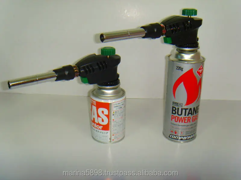 Brazing Butane Gas Torch Welding Torch / Auto Ignition / Blister Pack